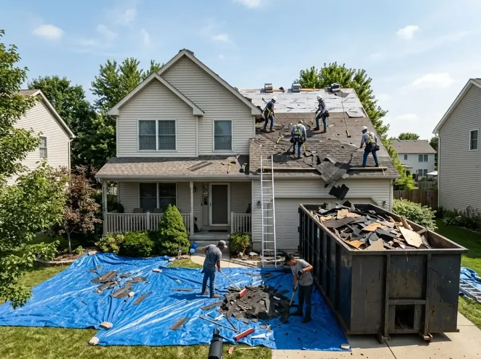 roof-replacement-debris-remova-004 — frequently asked questions, Cheapest Dumpster Rentals in Bloomingdale, IL